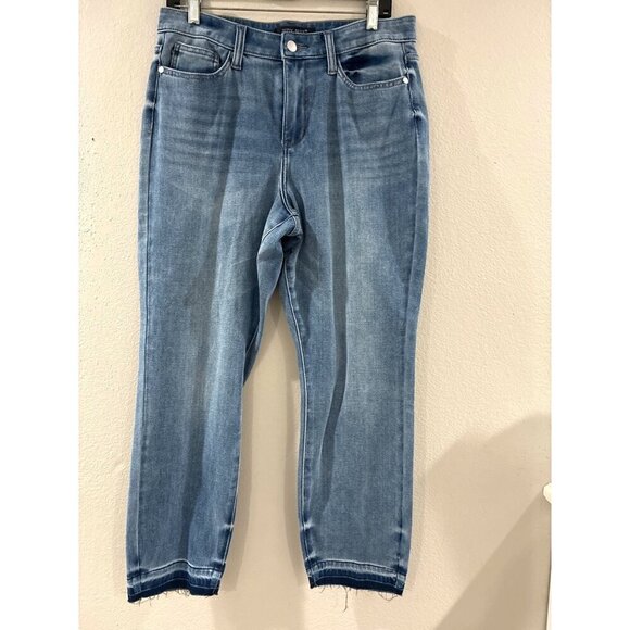 JUDY BLUE Jeans Thermadenim Undone Hem Boyfriend Fit size 9/29 - Picture 1 of 10